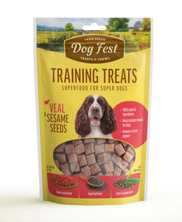 DOG FEST TRAINING TREATS TERNERA Y SÉSAMO 90 GR