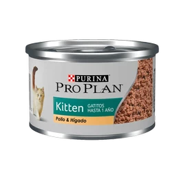 PRO PLAN LATA PARA GATITO POLLO E HÍGADO 85 GR