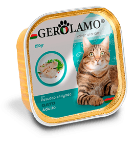 GEROLAMO PATE DE PESCADO PARA GATO ADULTO 300gr