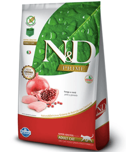 N&D PRIME GATO ADULTO POLLO Y GRANADA 1,5 KG