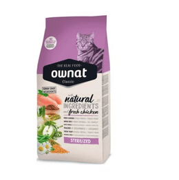 OWNAT CLASSIC PARA GATO ESTERILIZADO 15 KG