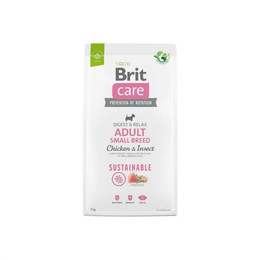 BRIT CARE PERRO ADULTO SMALL BREED PESCADO E INSECTO 3 KG