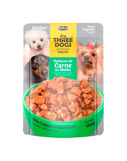 THREE DOGS SACHET ADULTOS RAZAS PEQUEÑAS 100gr