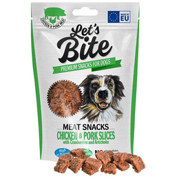 LET`S BITE MEAT SNACKS CHICKEN & PORK SLICES 80 GR