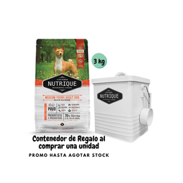 NUTRIQUE ADULTO RAZAS MEDIANAS 3 KG