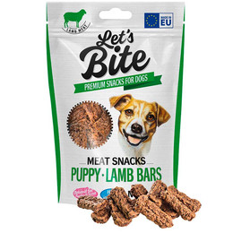 LET`S BITE MEAT SNACKS PUPPY LAMB BARS 80 GR