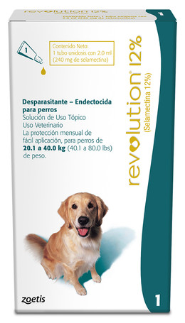 PIPETA REVOLUTION 12% PARA PERROS DE 20 A 40 KG