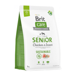 BRIT CARE PERRO SENIOR POLLO E INSECTO 3 KG