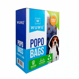 WUWU POPO BAGS BOLSAS BIODEGRADABLE 20 ROLLOS 400 BOLSAS