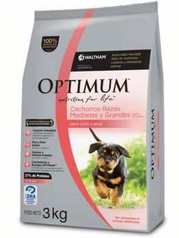 OPTIMUM CACHORRO RAZAS MEDIANAS Y GRANDES 3KG