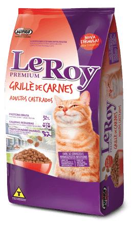 LEROY PARA GATO ADULTO CASTRADO CARNE 10 KG