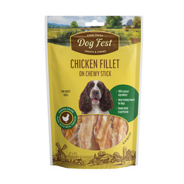 DOG FEST FILETE DE POLLO  EN BARRA MASTICABLE 90 GR