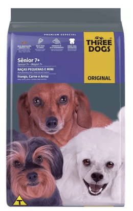 THREE DOGS ORIGINAL SENIOR RAZAS PEQUEÑAS Y MINI 3 KG