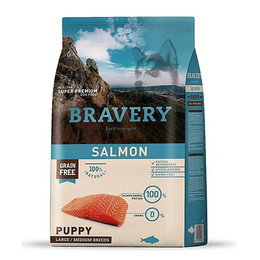 BRAVERY CACHORRO RAZAS MEDIANAS Y GRANDES SALMON 4 KG