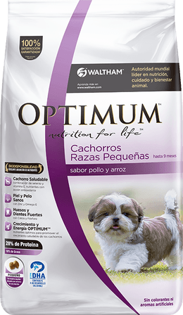 OPTIMUM CACHORROS RAZAS PEQUEÑAS 3KG