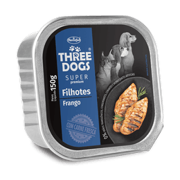 THREE DOGS PATE SUPER PREMIUM CACHORROS SABOR POLLO 150gr