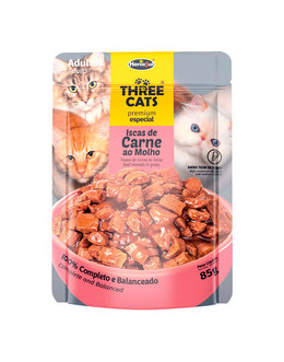 THREE CATS SACHET GATOS ADULTOS 85gr