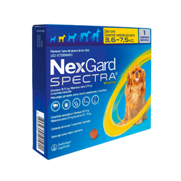 NEXGARD SPECTRA 3,6 A 7,5 KG 1 COMPRIMIDO