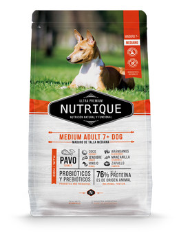 NUTRIQUE SENIOR +7 RAZAS MEDIANAS 3 KG 