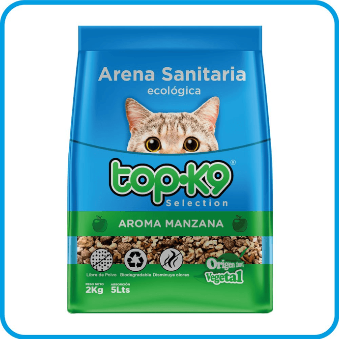 TOP-K9 ARENA SANITARIA ECOLOGICA AROMA  2 KG  - maskoticas.cl.png