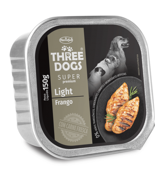 THREE DOGS PATE SUPER PREMIUM ADULTO LIGHT SABOR POLLO 150gr - maskoticas.cl.png