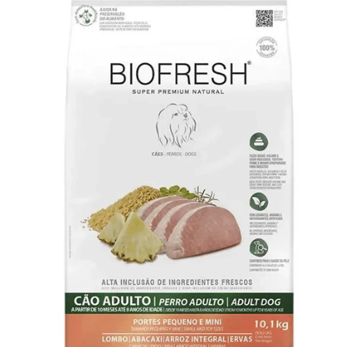 BIOFRESH PARA ADULTO RAZA PEQUEÑA 10 KG CERDO Y PIÑA - biofresh_cerdopiña.webp