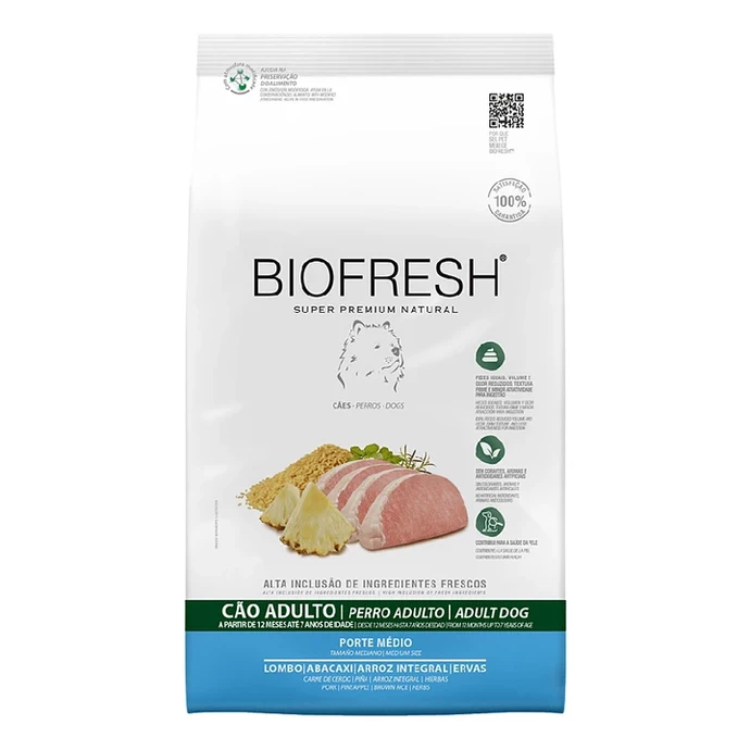 BIOFRESH PARA ADULTO RAZA MEDIANA CERDO Y PIÑA 3 KG - biofresh_cerdopiña_rzmed.webp