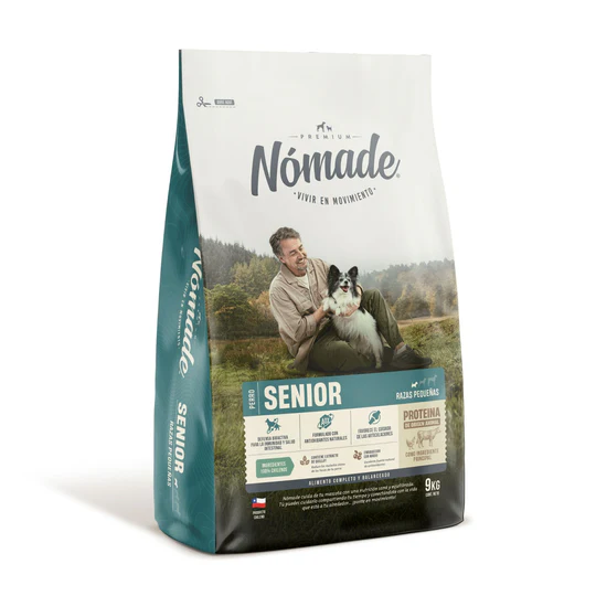 NOMADE PARA PERRO SENIOR RAZAS PEQUEÑAS 9 KG - nomade_senior9kg.webp