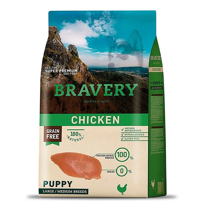 BRAVERY CACHORRO RAZAS MEDIANAS Y GRANDES POLLO 4 KG - bravery-pollo-puppy.jpg.jpg