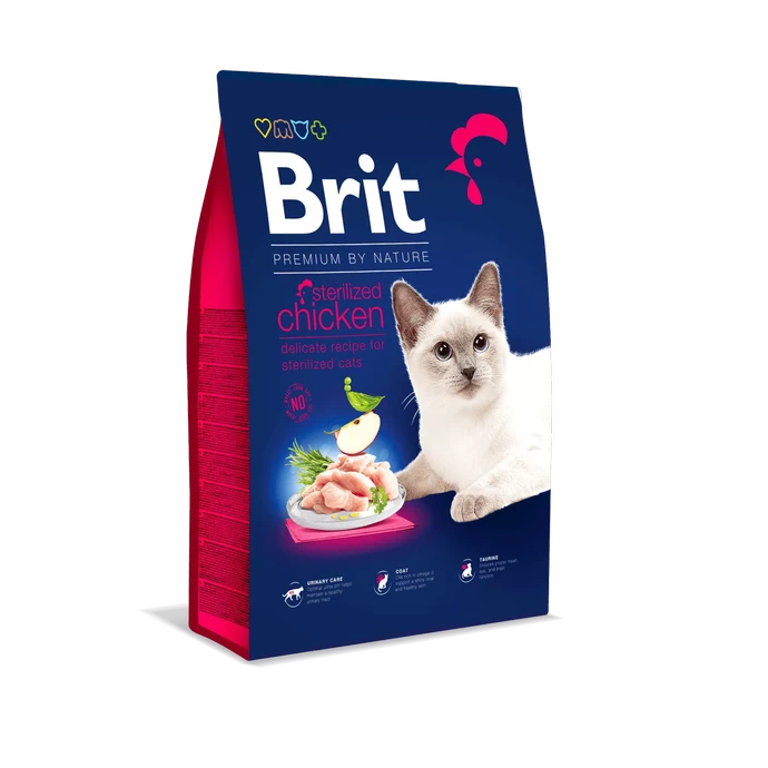 BRIT PREMIUM BY NATURE GATO ESTERILIZADO POLLO 8 KG - brit_premium_est_pollo 8kg.webp