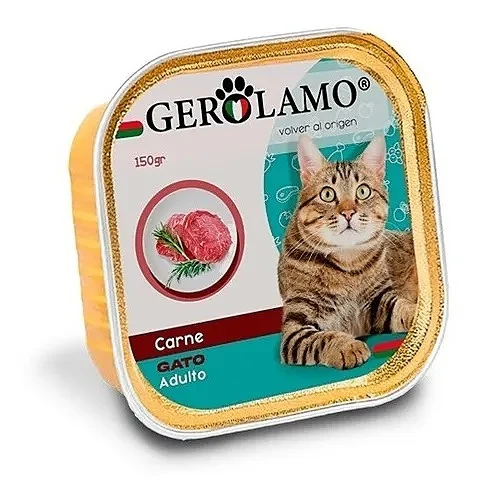 GEROLAMO PATE DE CARNE PARA GATO ADULTO 300gr - GEROLAMO.webp