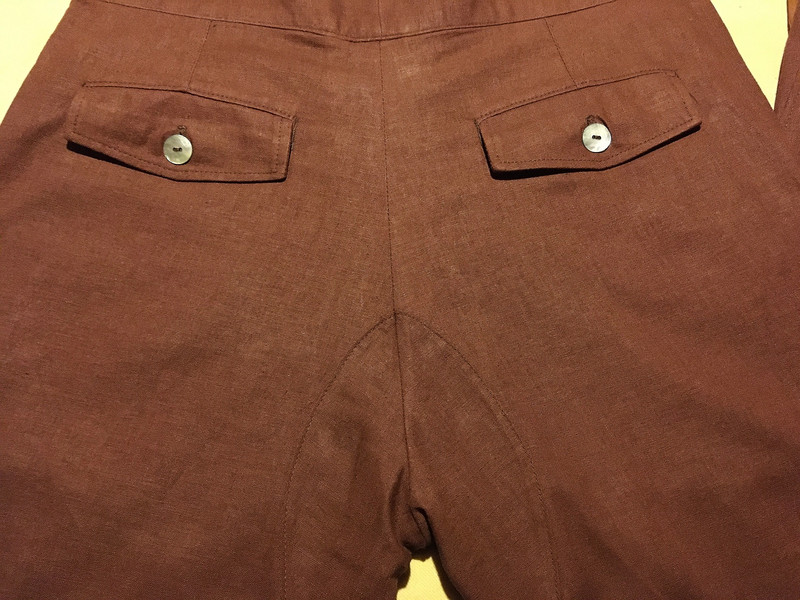 pantalon lino ocre S