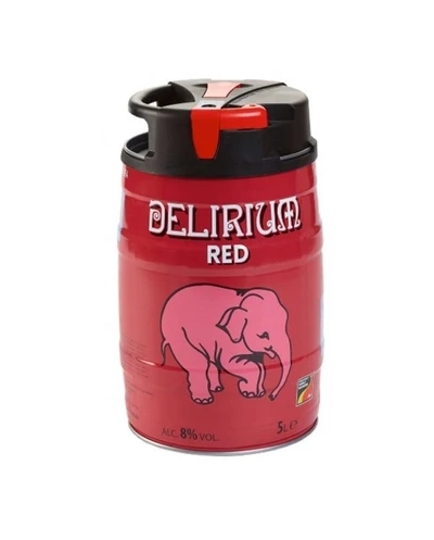 Barril Cerveza Delirium - Red 5 Litros 8°