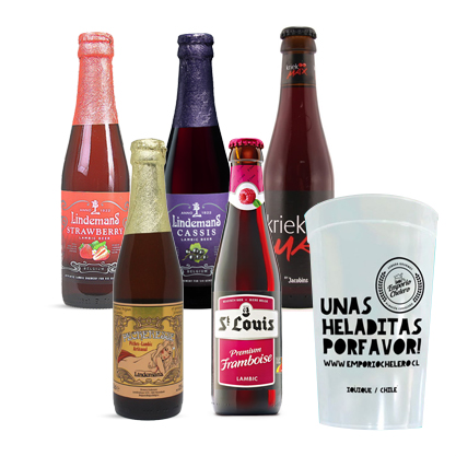 PACK FRUIT BEER 5 + ECO VASO EMPORIO CHELERO