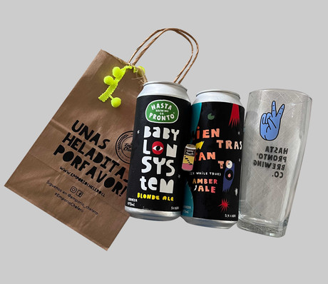 Pack Hasta Pronto + pins + vaso